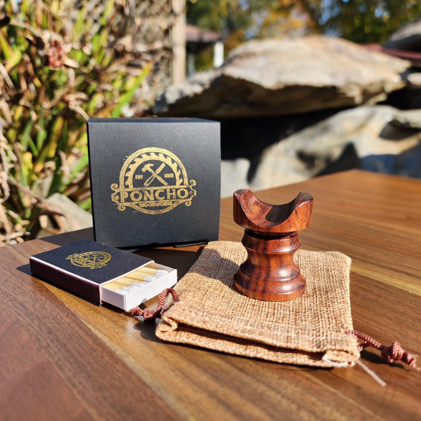 Cigar Rest made from Patagonia Rosewood