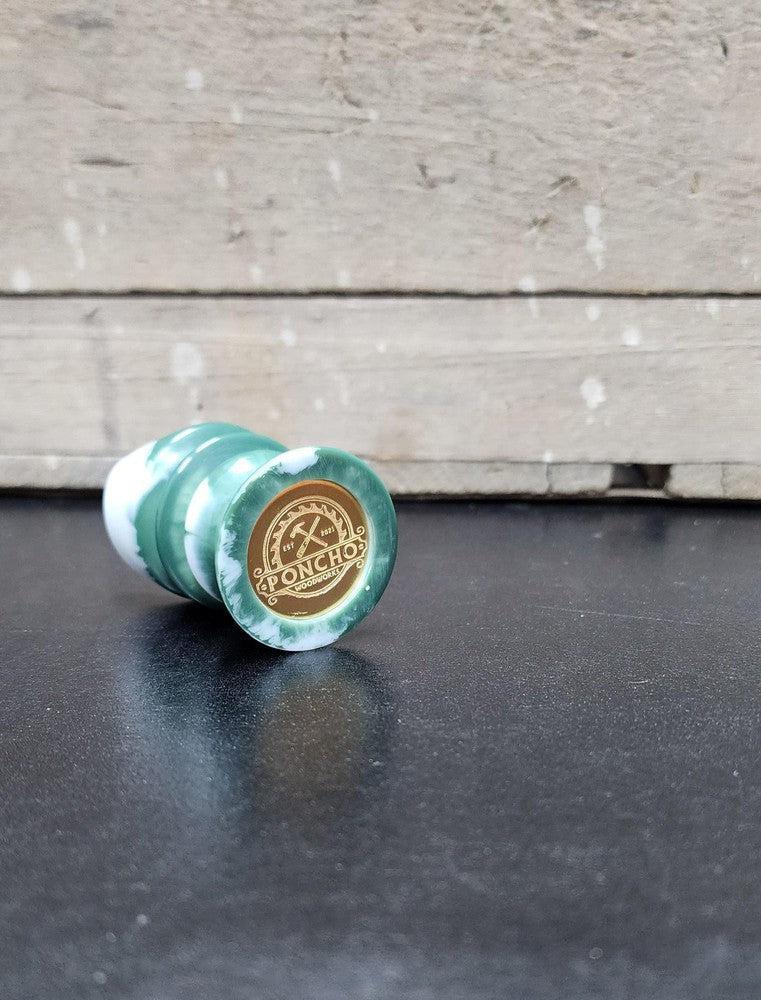 Green and White Cigar Stand