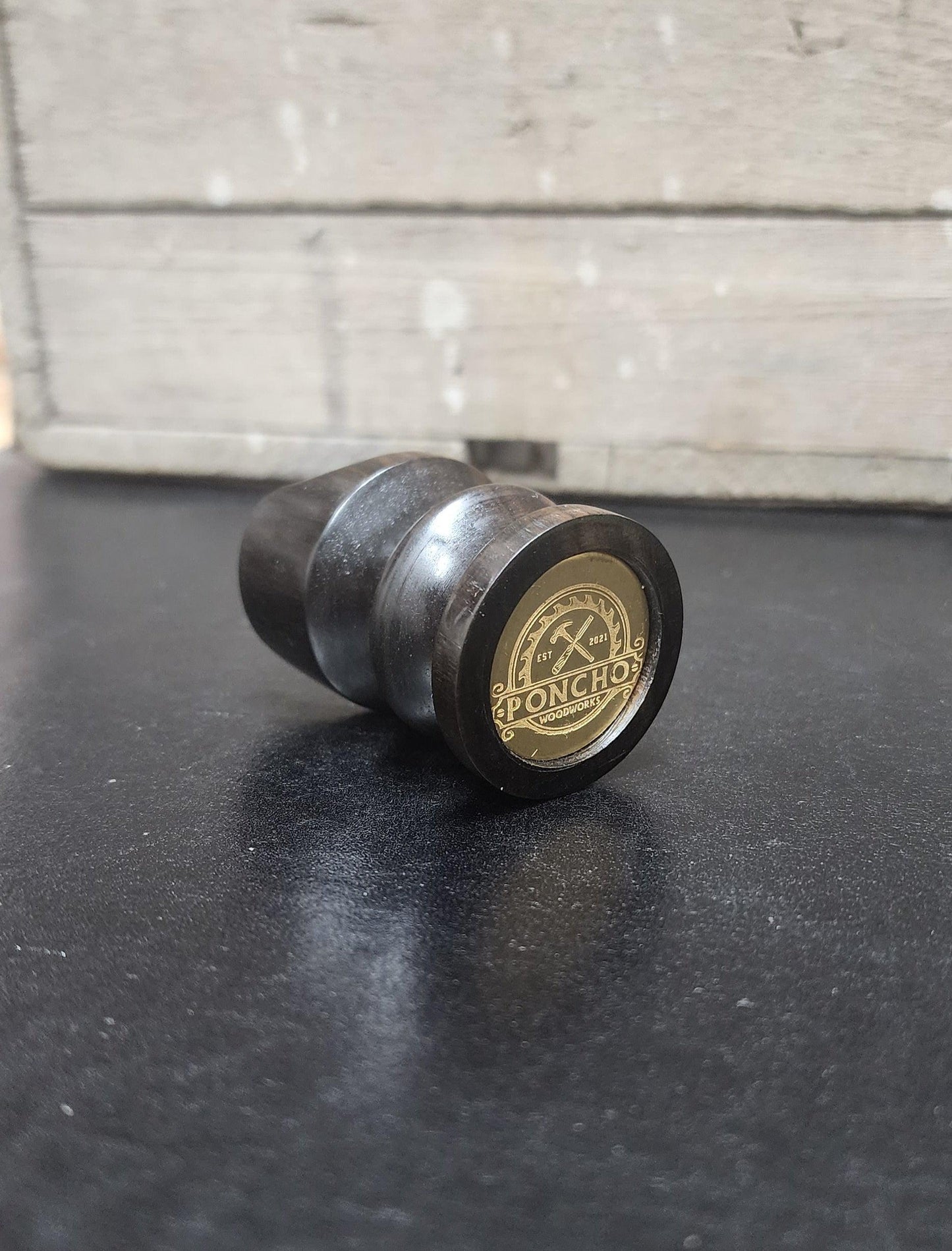 Hand Turned Gaboon Ebony Cigar Stand