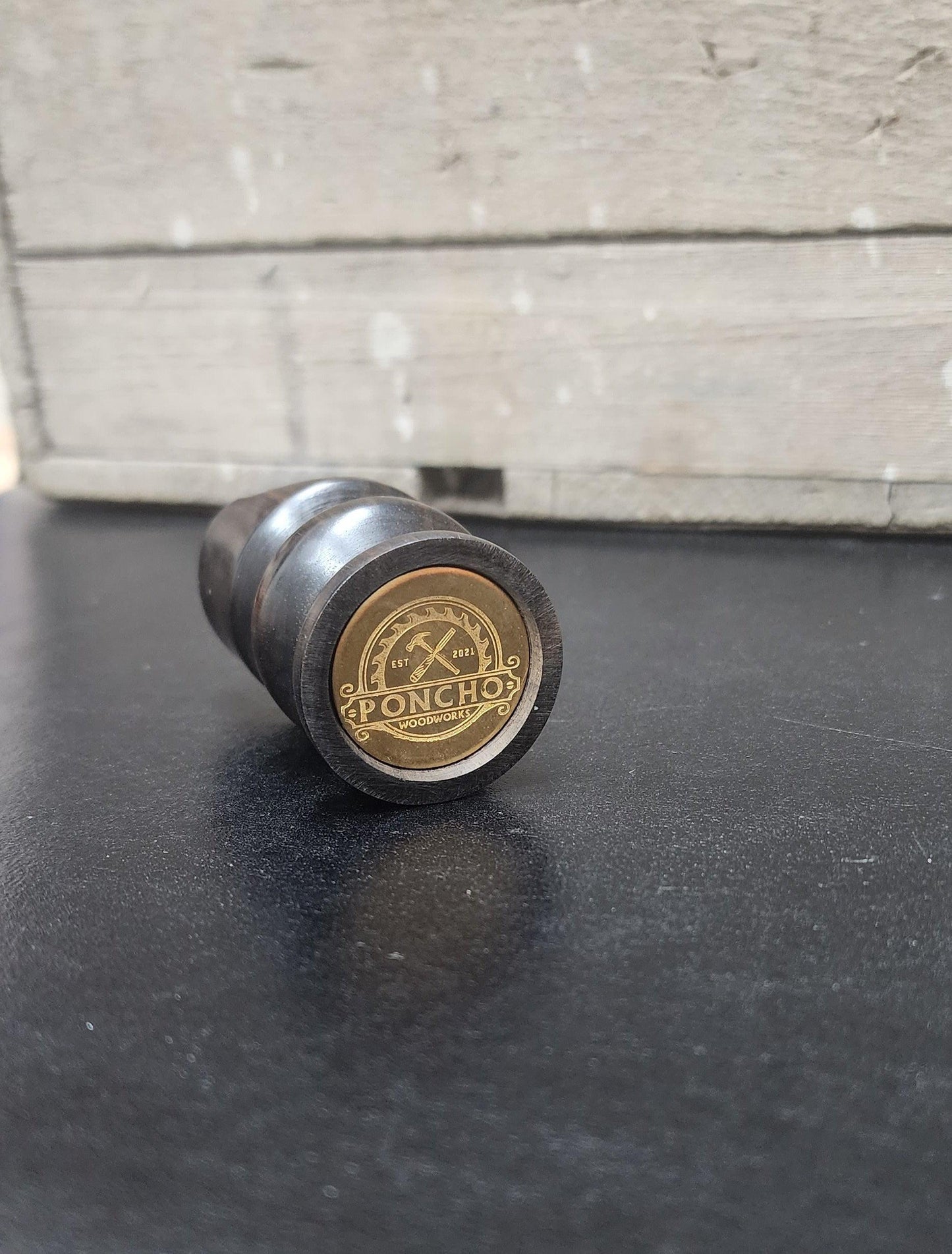 Hand Turned Gaboon Ebony Cigar Stand