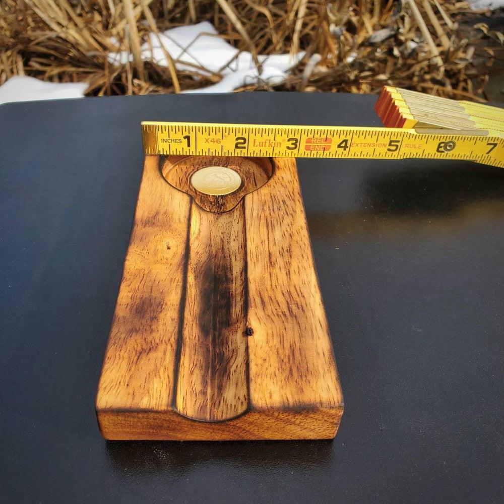 Oak Cigar rest and Ash Tray