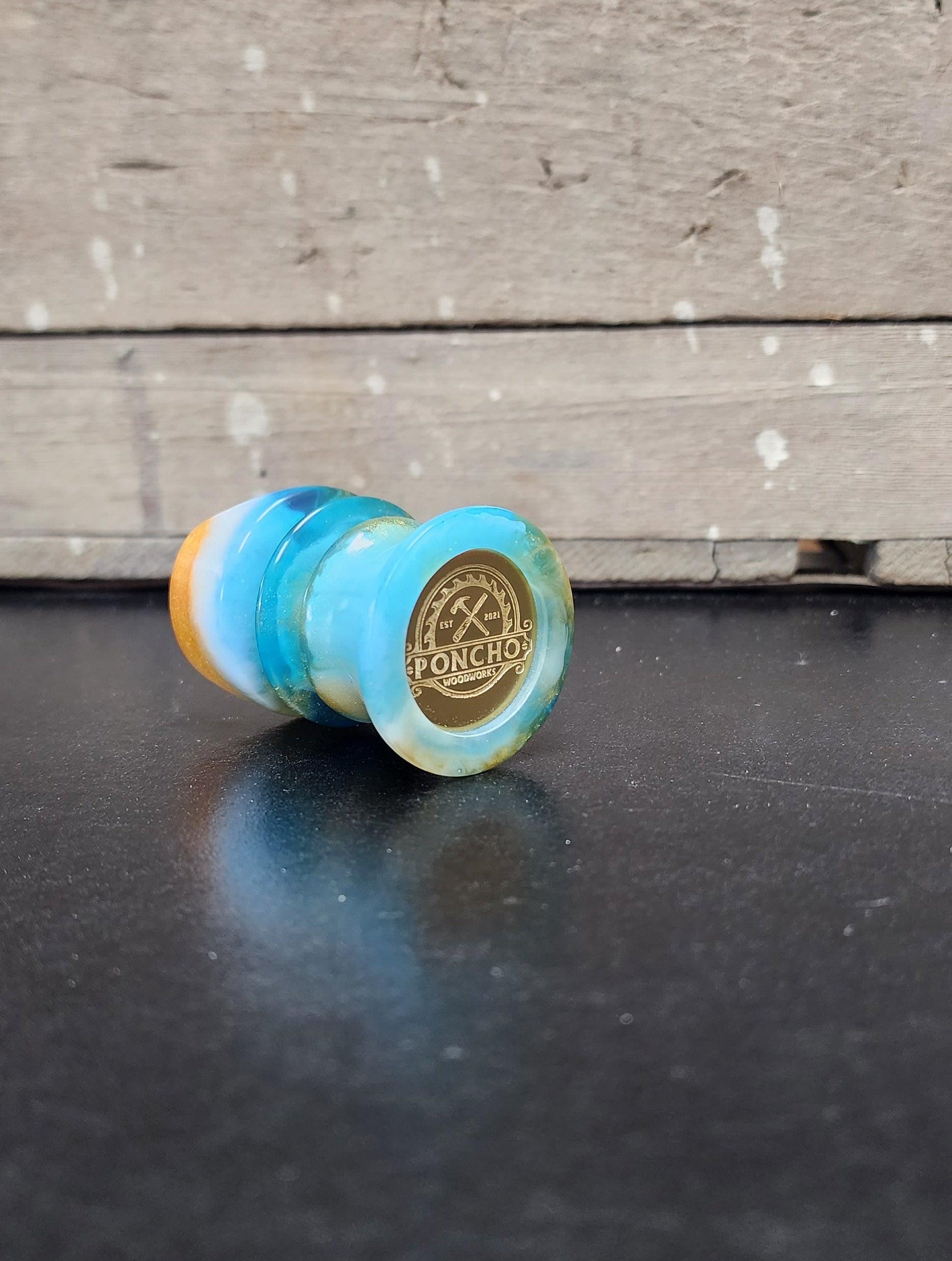 Blue and Gold Cigar Holder