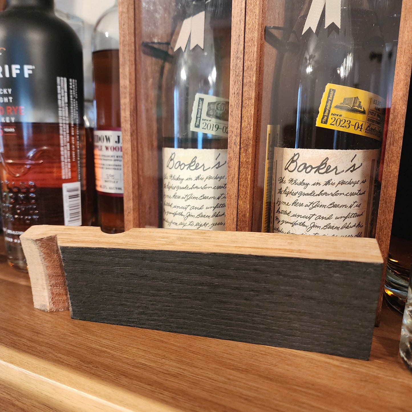 Bourbon Stave Cigar Rest and Glencairn Holder