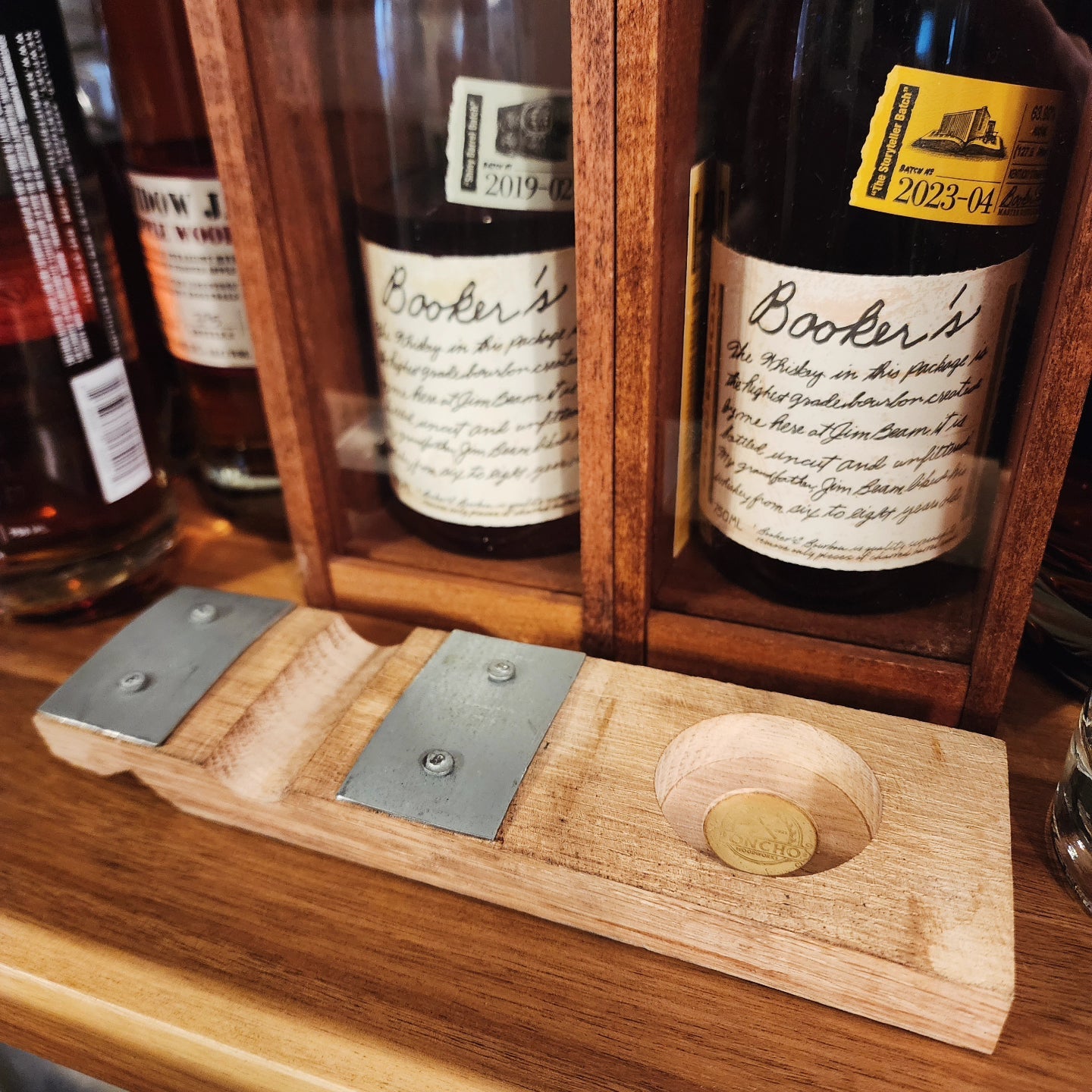 Bourbon Stave Cigar Rest and Glencairn Holder